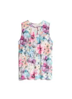 Sleeveless Floral Print Top