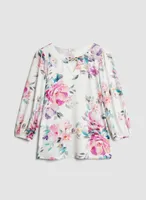 Floral Print 3/4 Sleeve Top