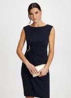 Draped Sheath Dress