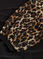 Animal Print Sleeve Top