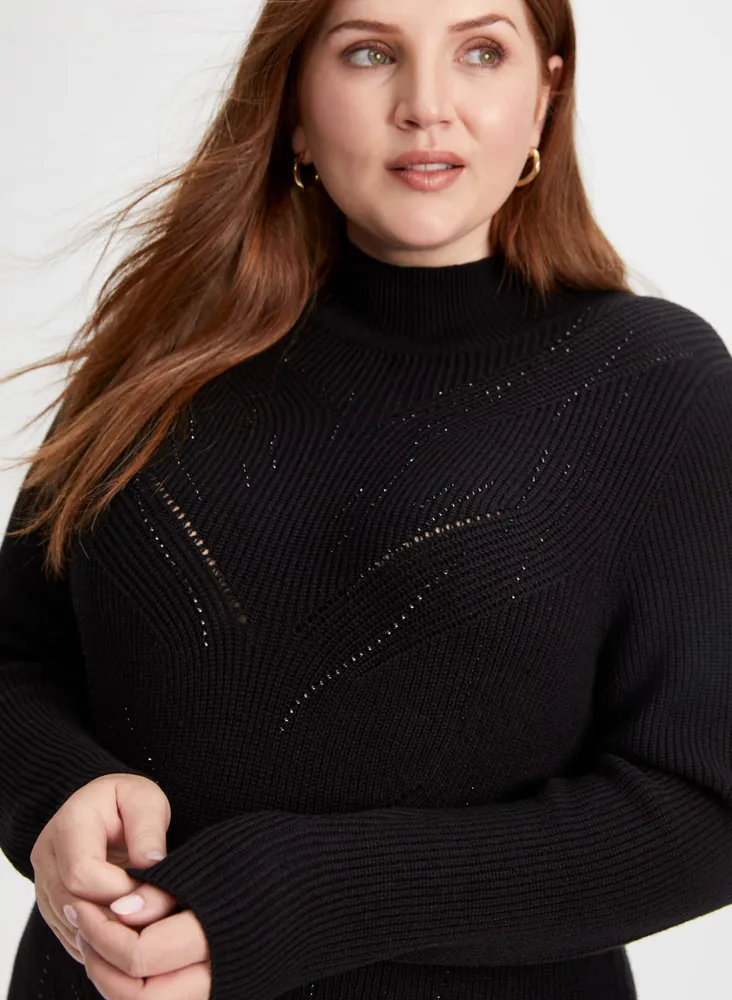 Rhinestone Detail Sweater