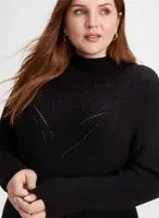 Rhinestone Detail Sweater