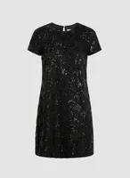 Diamond Motif Sequin Dress