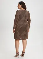 Metallic Jacquard Knit Dress