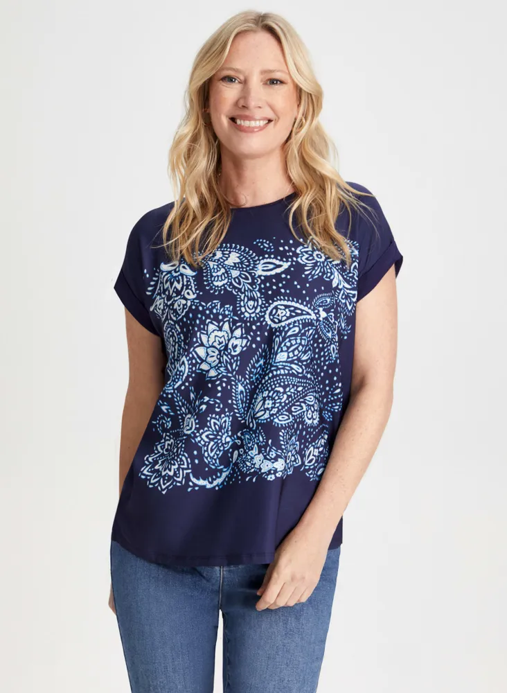 Paisley Print Tee