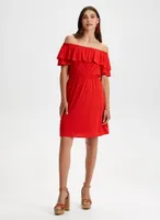 Bardot Eyelet Day Dress