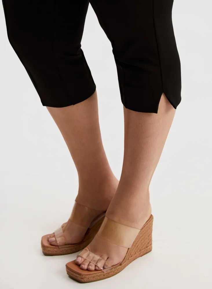 Hem Slit Capris