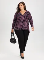 Paisley Print Cross Front Top