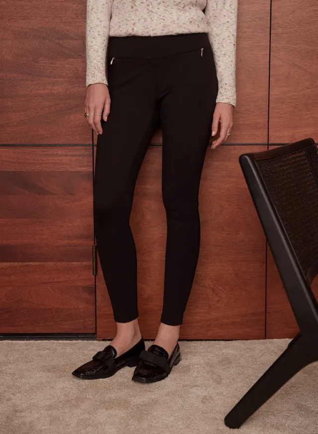 Zipped ankles ponte legging