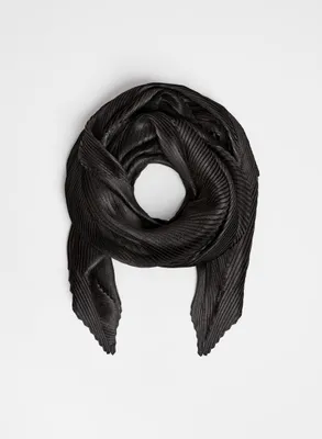 Shimmering Pleated Scarf