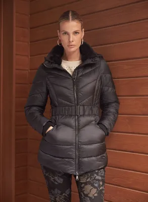 Short Belted Quilted Coat
