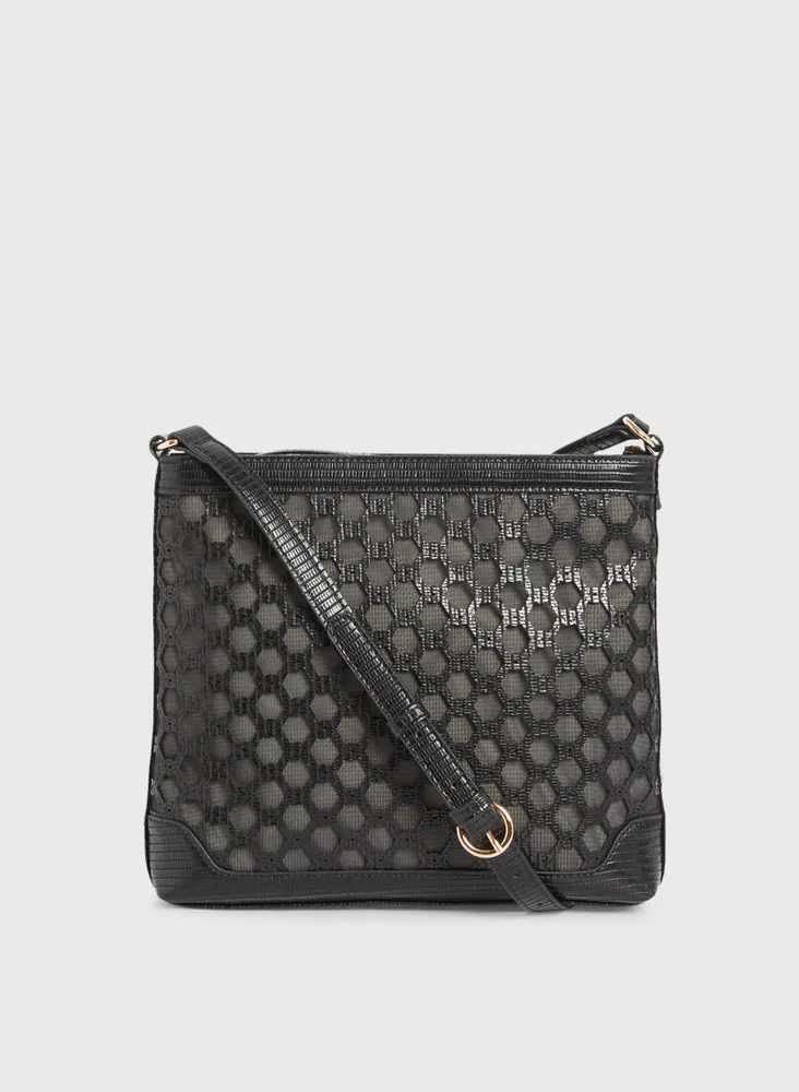 Melanie Lyne Honeycomb Detail Handbag