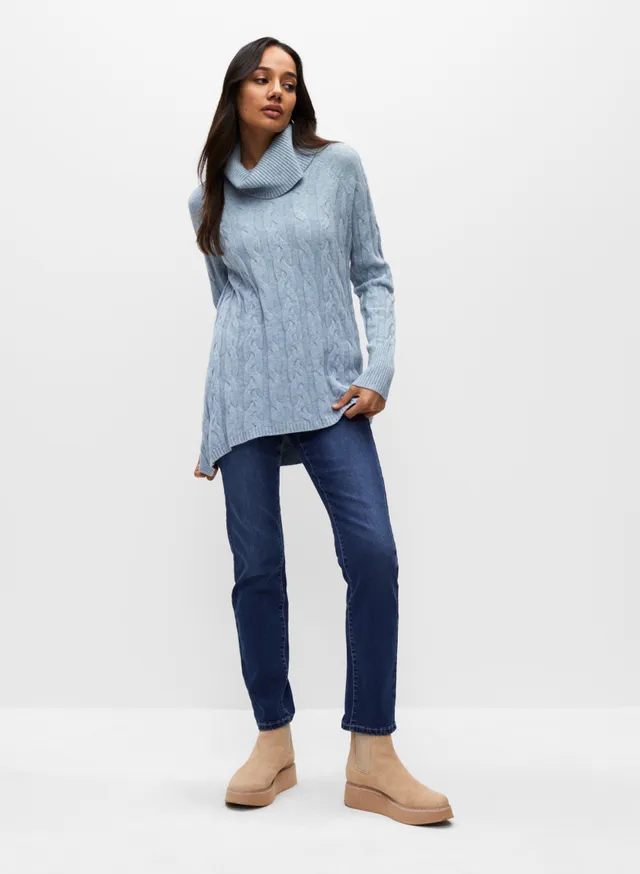 Melanie Lyne Cowl Neck Tunic Sweater