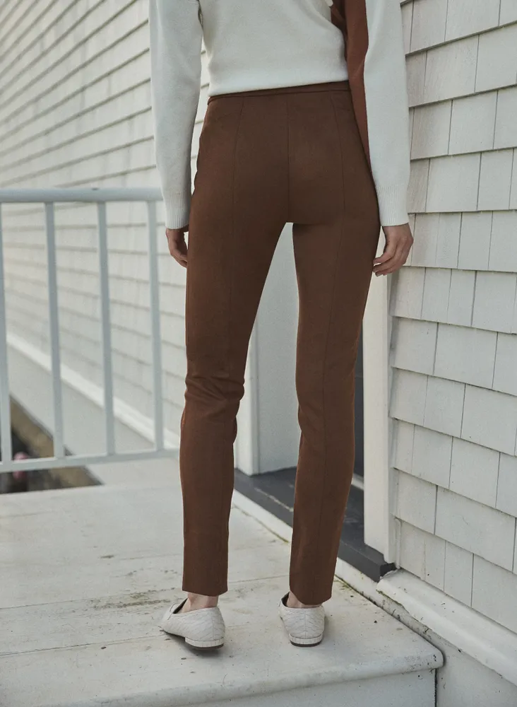 Madison Pull-On Faux Suede Pants