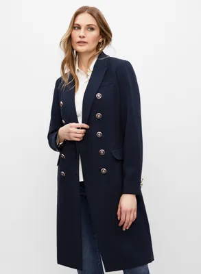 Structured Double Breasted Coat