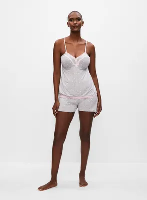 Lace Trim Pyjama Set