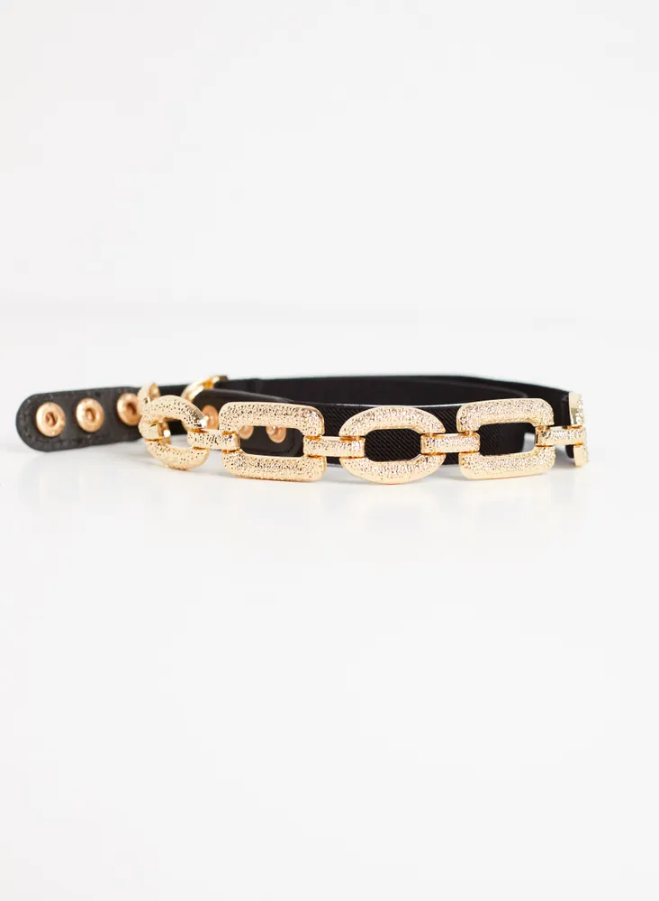 Melanie Lyne Textured Chain Link Belt