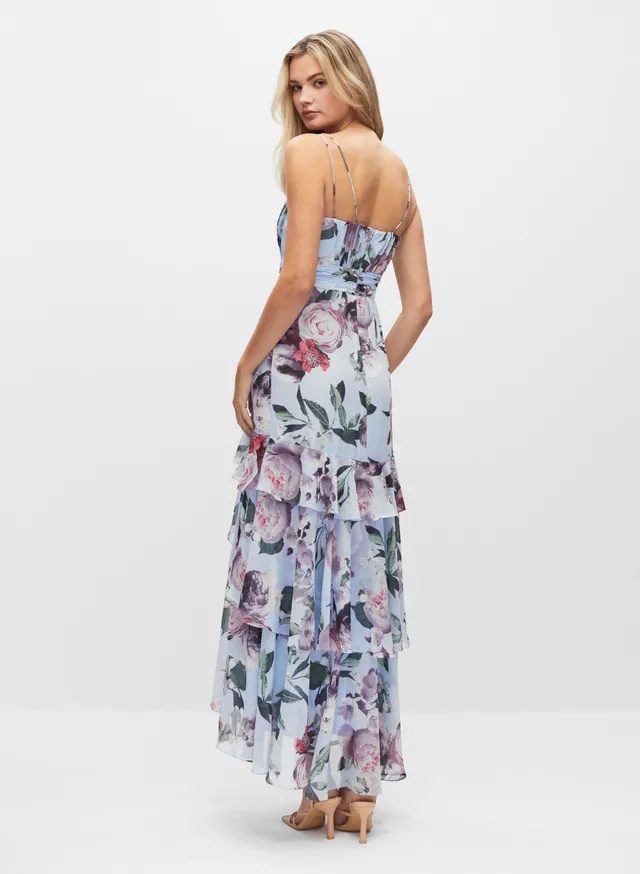 BA Nites - Floral Appliqué Gown