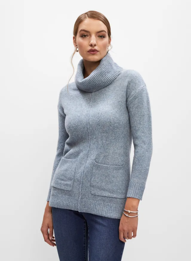 Melanie Lyne Cowl Neck Tunic Sweater