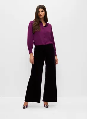 Staple The Label Muse Satin Wide-Leg Pants