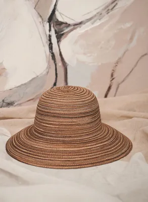 Striped Cloche Hat
