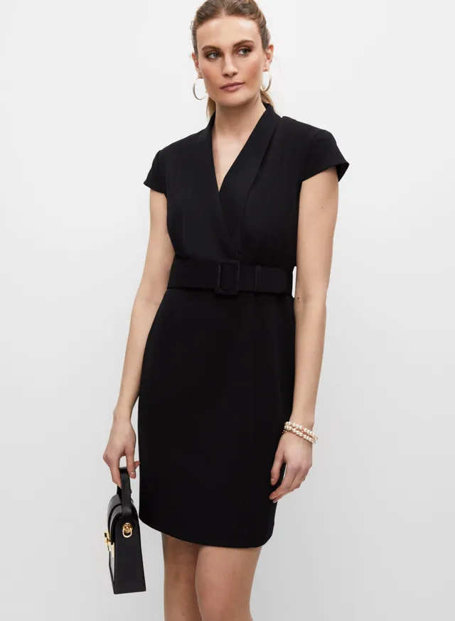 Melanie Lyne Embellished V-Neck Dress