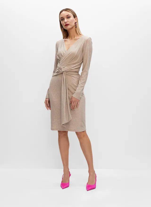 Joseph Ribkoff - V-Neck Shimmer Dress