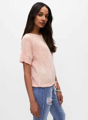 Tie Hem Knit Top