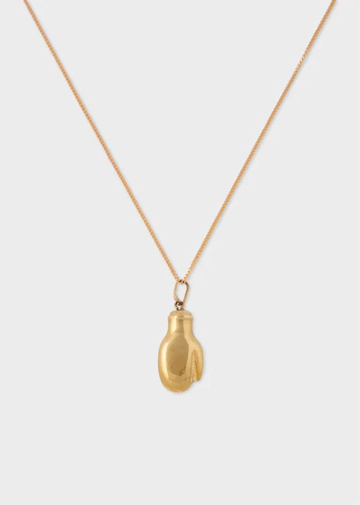 Gold Boxing Glove Pendant Hip Hop Chain Men Women Boys Rocky Necklace 🥊 +  Bag | eBay