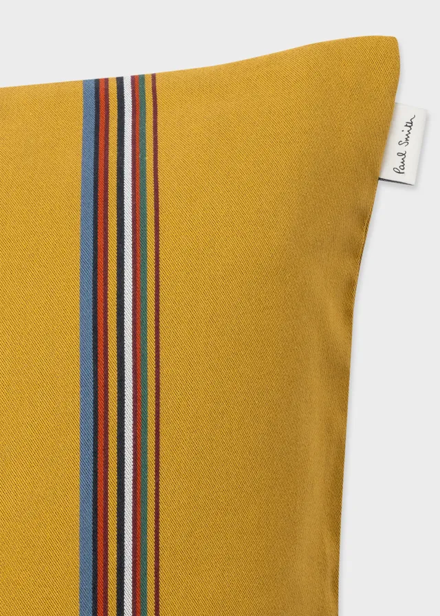 Paul Smith Signature Stripe Bolster cushion - Yellow