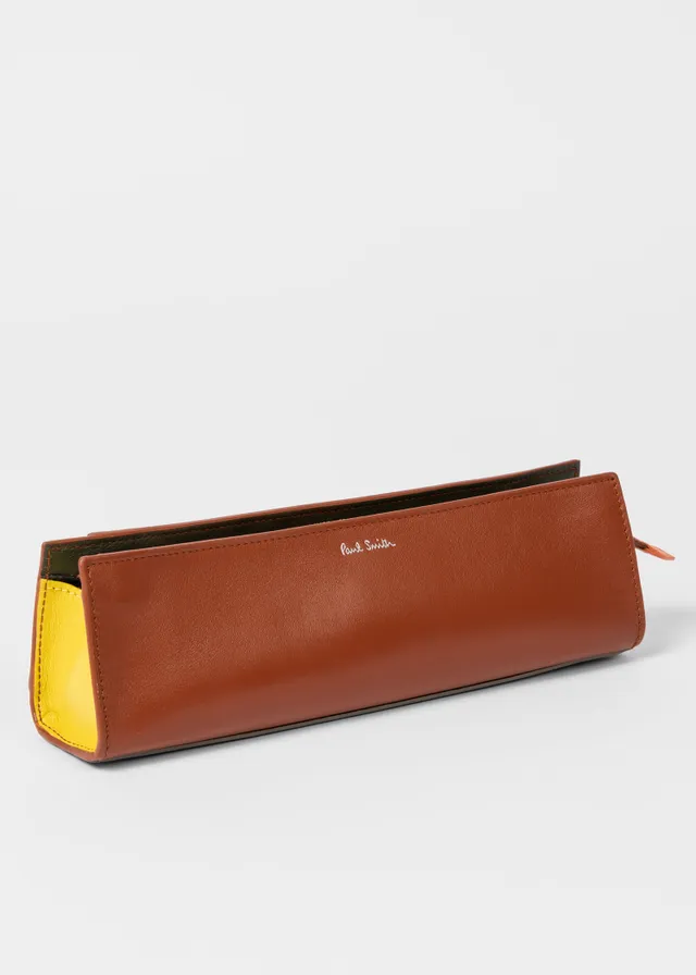 Paul Smith Tan Leather Pencil Case