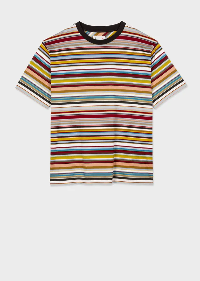 paul smith multi stripe t shirt