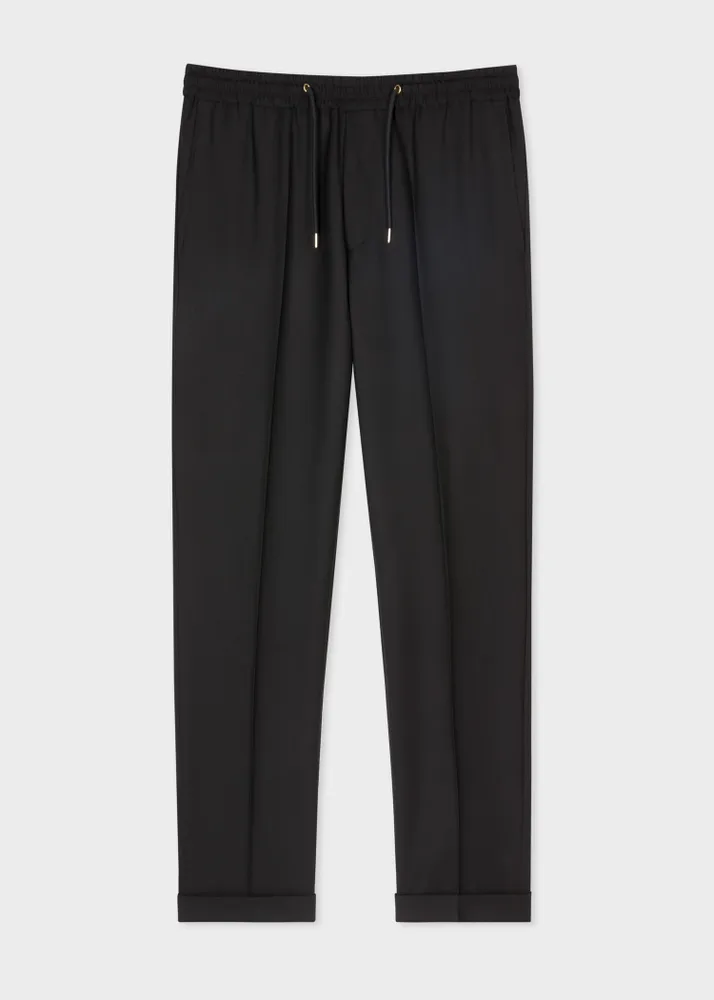 Olive Green Drawstring Waist Pants | Peter Christian