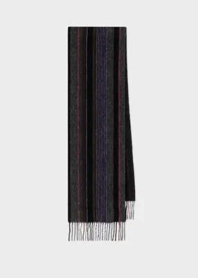 COS COS OVERSIZED FRINGED SCARF - ORANGE / PINK / GRADIENT - Scarves - COS  135.00