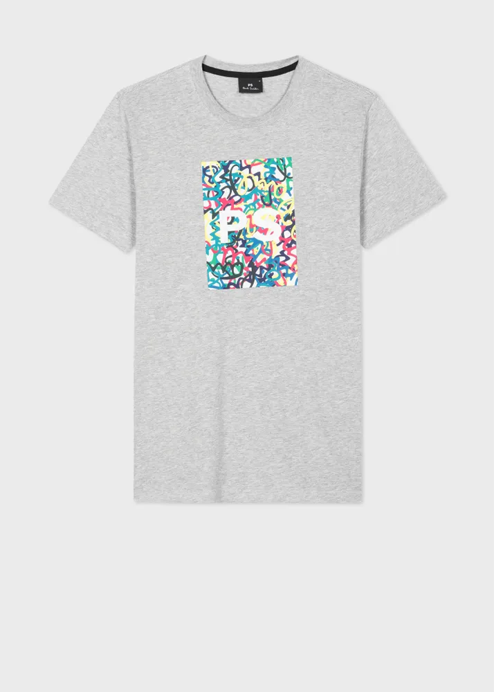 graffiti print t shirt