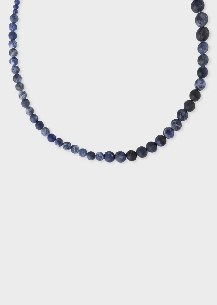 Paul Smith Men\'s Blue Sodalite & Gold Vermeil Necklace by Completedworks |  King\'s Cross