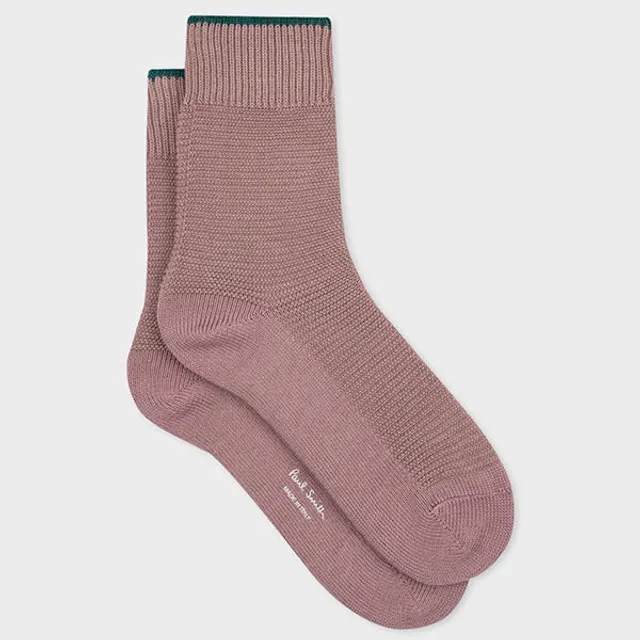 Paul Smith Women's Ivory Cotton-Blend 'Ink Floral' Socks