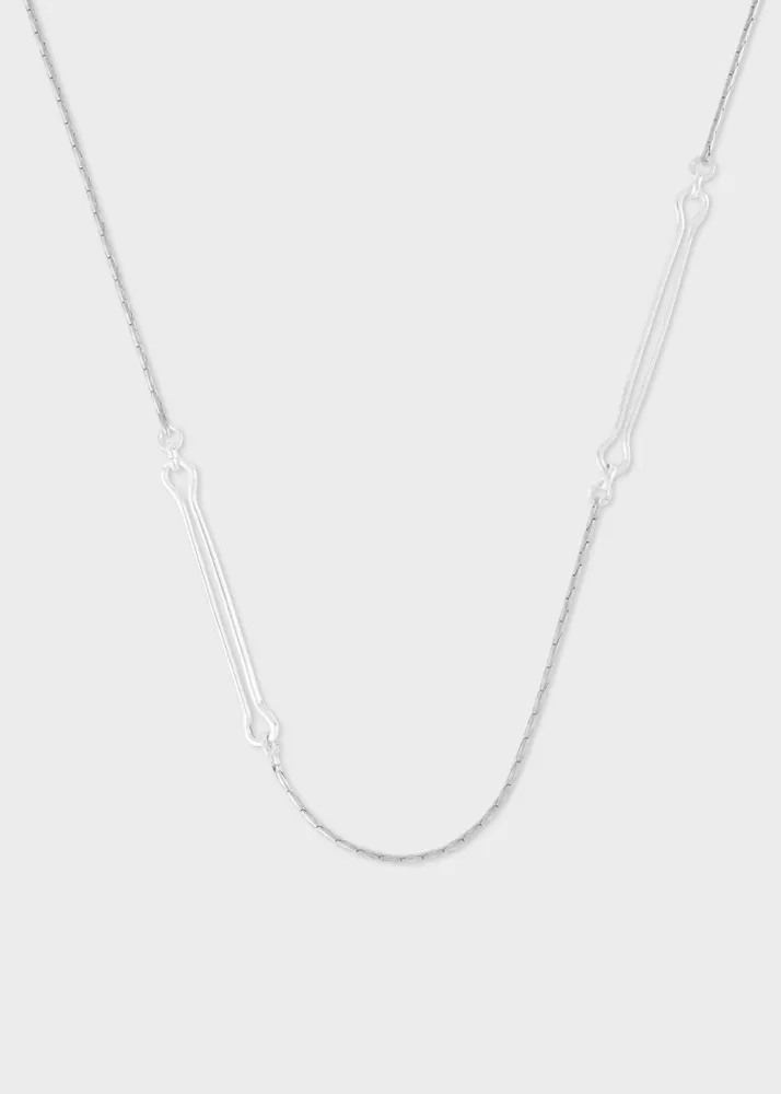 Donut single link necklace in sterling silver Silver - LOEWE