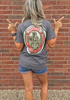 Texas Tech Red Raiders Charcoal Oval Inset Short Sleeve T Shirt