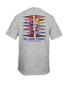 RALLY Grey Home Town Short Sleeve T Shirt