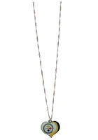 Pittsburgh Steelers Glitter Heart Necklace