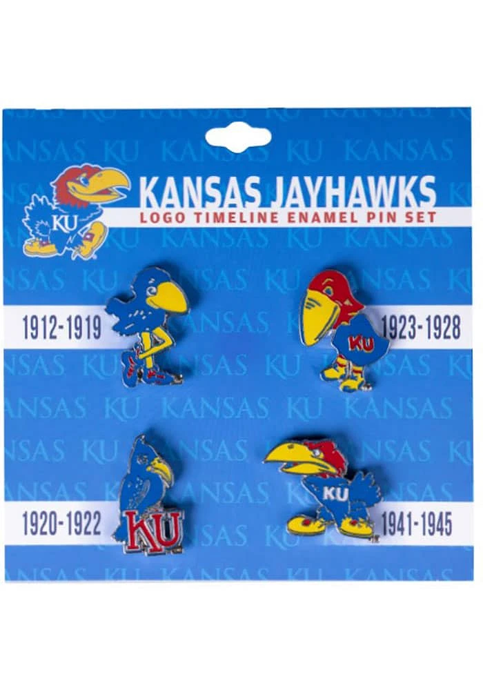 Kansas Jayhawks Souvenir Timeline Pin - Blue