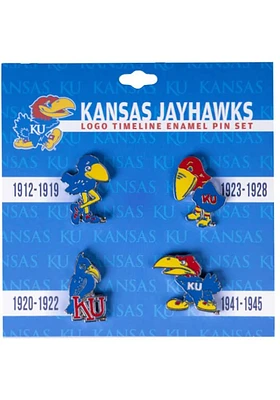 Kansas Jayhawks Souvenir Timeline Pin - Blue