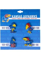 Kansas Jayhawks Souvenir Timeline Pin - Blue
