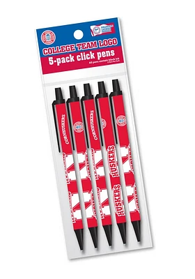 Nebraska Cornhuskers 5 Pack Click Pen