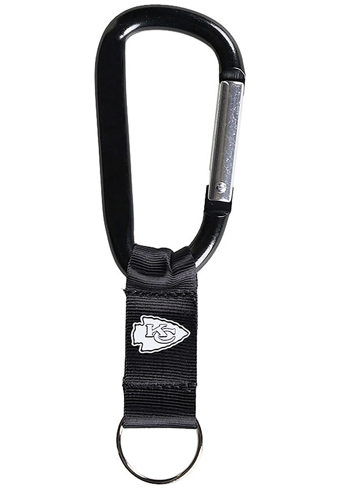 Kansas City Chiefs Blackout Carabiner Keychain