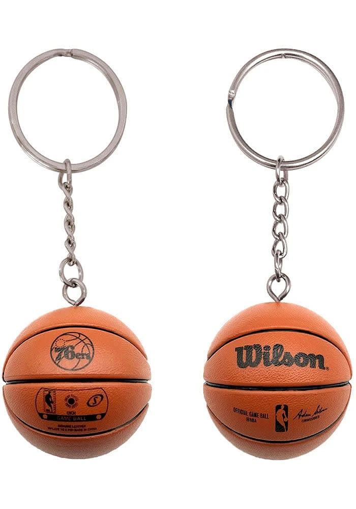 Philadelphia 76ers Basketball Keychain - Blue
