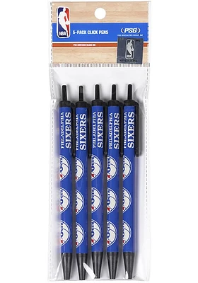 Philadelphia 76ers 5 Pack Pen Set - Blue