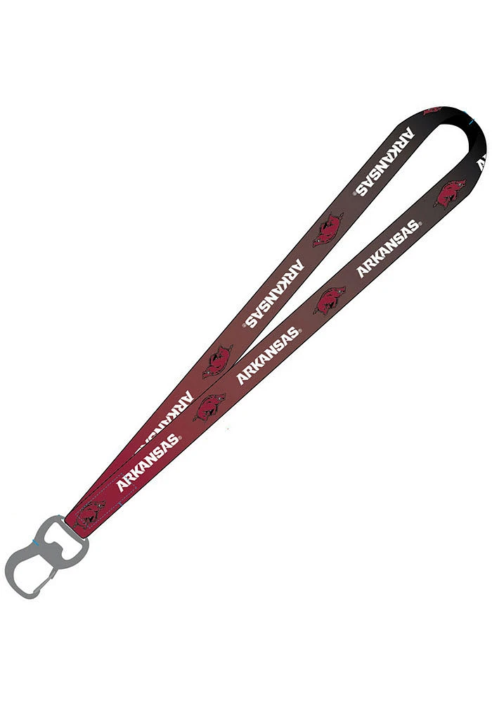 Arkansas Razorbacks Ombre Lanyard