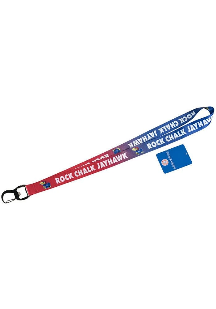 Kansas Jayhawks Ombre Lanyard - Blue